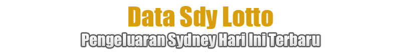 Data SDY Lotto